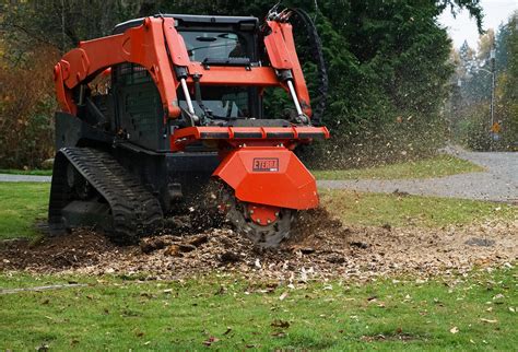 stump grinder attachment for skid steer